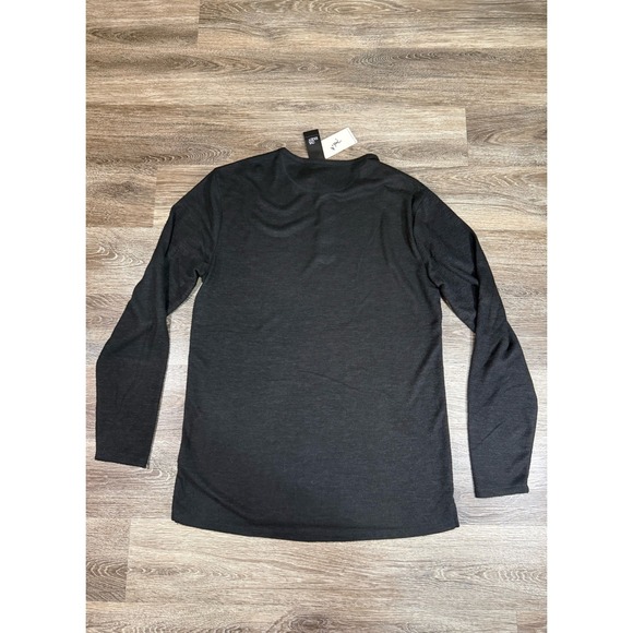 Civil Society Hogan Mens XL Black Hacchi Henley Long Sleeve Shirt NWT - Picture 7 of 7